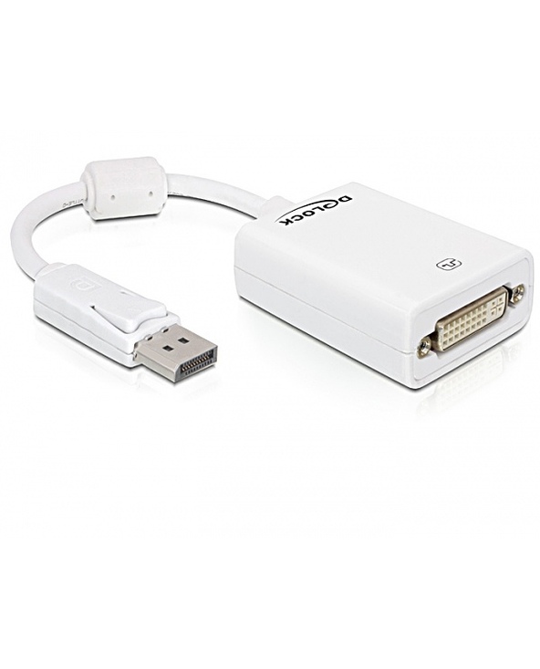 DeLOCK 61765 câble vidéo et adaptateur 0,125 m DisplayPort DVI-I Blanc
