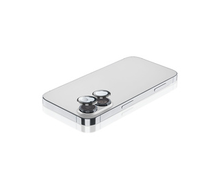 Cellularline Camera Lens Ring - iPhone 16/16 Plus Verre trempé pour la protection de la caméra