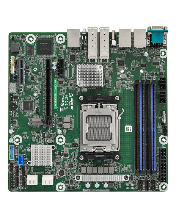 Asrock B650D4U3-2L2Q/BCM carte mère AMD B650 Express Emplacement AM5 micro ATX