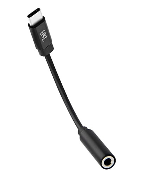 T'nB ADATCJACK2 câble audio 0,1 m 3,5mm USB Type-C Noir