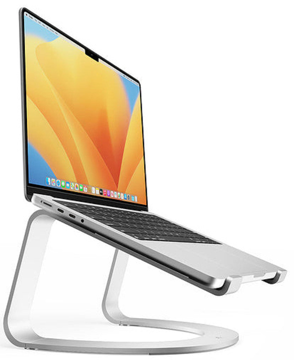 Twelve South Curve SE Aluminium, Argent