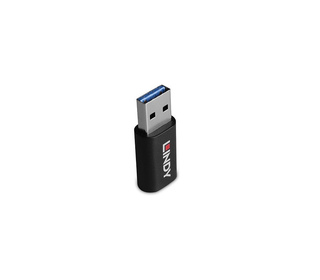 Lindy 71264 changeur de genre de câble USB Type A USB Type C Noir