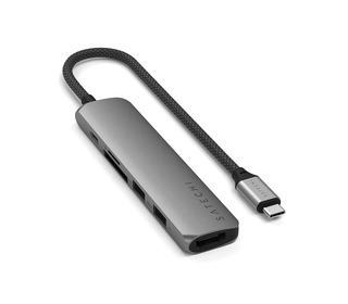 Satechi ST-P6SM hub & concentrateur USB Type-C 10000 Mbit/s Gris