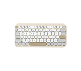 ASUS Marshmallow Keyboard KW100 clavier Maison Bluetooth QWERTZ Allemand Beige, Gris, Blanc