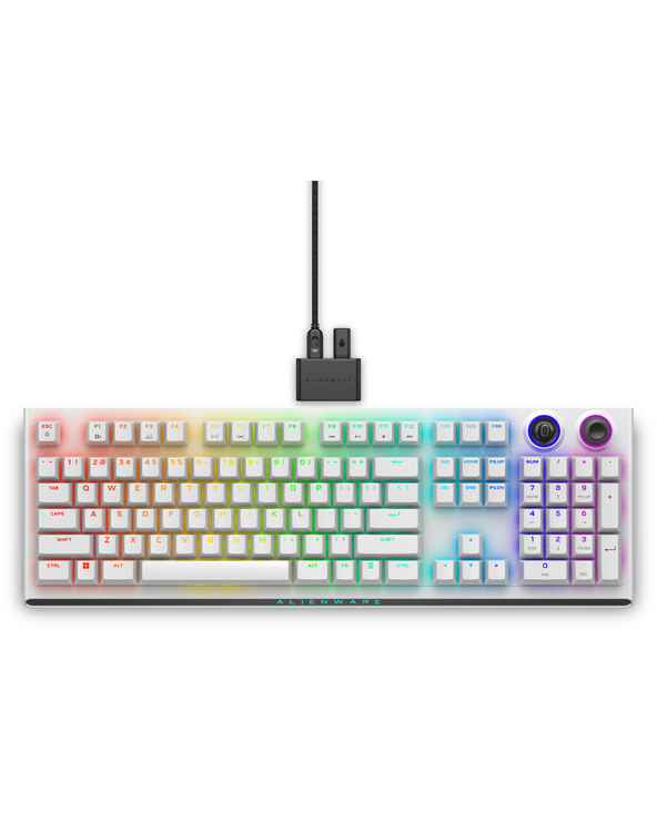 Alienware AW920K clavier Gaming USB + RF Wireless + Bluetooth Blanc