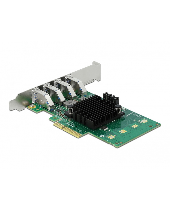 DeLOCK Carte PCI Express x4 vers 4 x externes USB 3.0 Quad Channel - Facteur de forme à profil bas