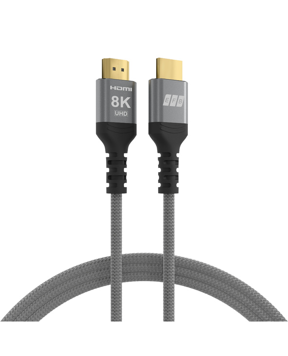 EFB Elektronik HDMI-21-00001 câble HDMI 0,5 m HDMI Type A (Standard) Noir, Gris