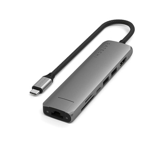 Satechi ST-P7SM hub & concentrateur USB Type-C 10000 Mbit/s Gris