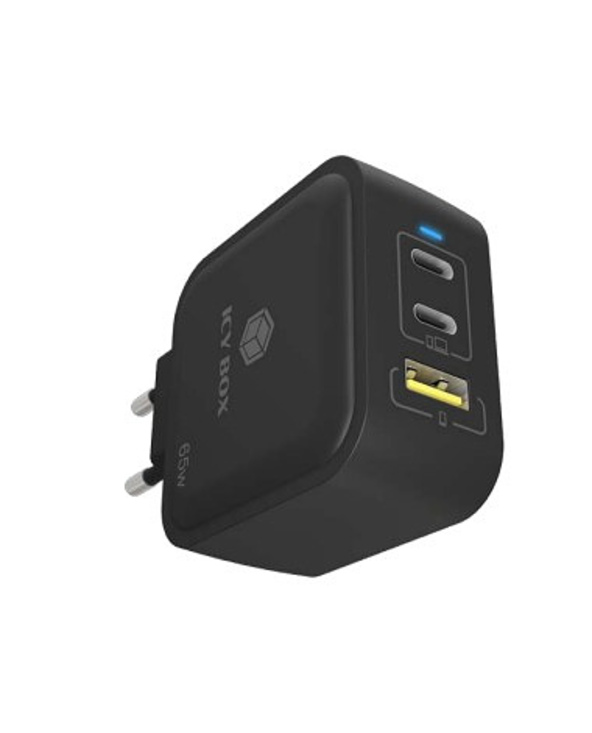 ICY BOX IB-PS1030-PD chargeur d'appareils mobiles Universel Noir Secteur Charge rapide Intérieure