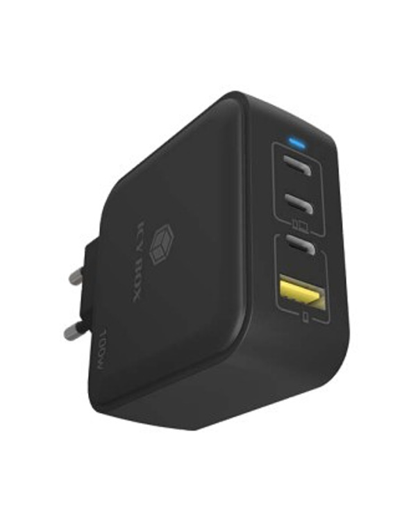 ICY BOX IB-PS1040-PD chargeur d'appareils mobiles Universel Noir Secteur Charge rapide Intérieure