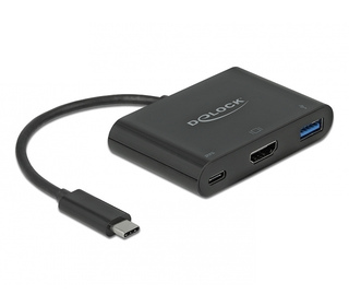 DeLOCK 64091 station d'accueil USB 3.2 Gen 1 (3.1 Gen 1) Type-C Noir