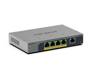 NETGEAR GS105EP Non-géré Gigabit Ethernet (10/100/1000) Connexion Ethernet, supportant l'alimentation via ce port (PoE) Gris