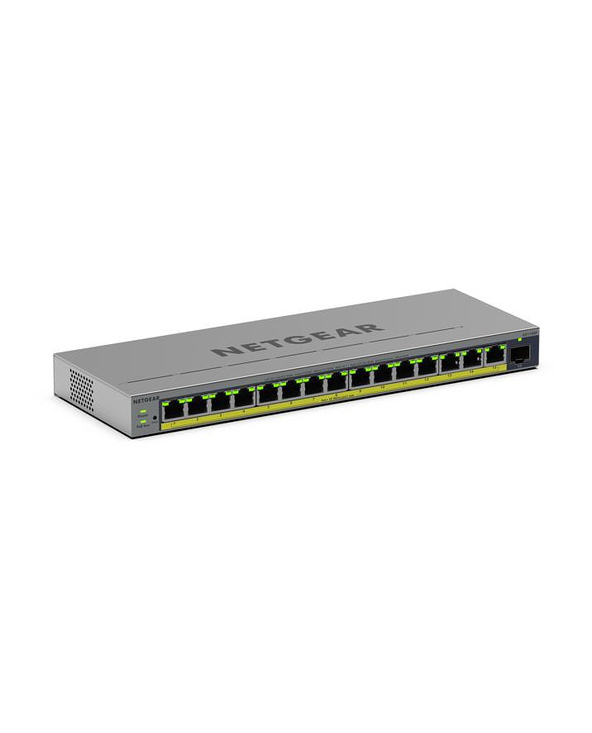 NETGEAR GS116EP Géré L2/L3 Gigabit Ethernet (10/100/1000) Connexion Ethernet, supportant l'alimentation via ce port (PoE) Gris