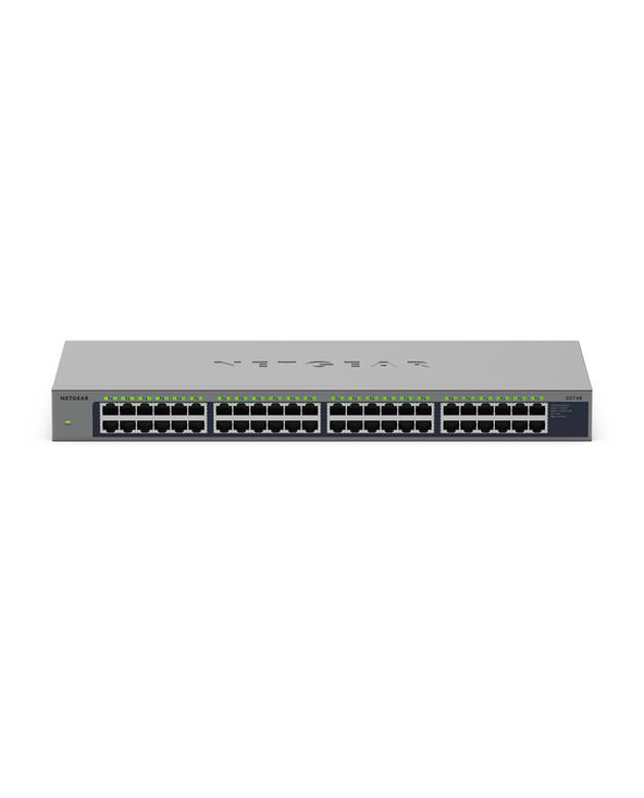 NETGEAR GS748 Non-géré Gigabit Ethernet (10/100/1000) Connexion Ethernet, supportant l'alimentation via ce port (PoE) Gris
