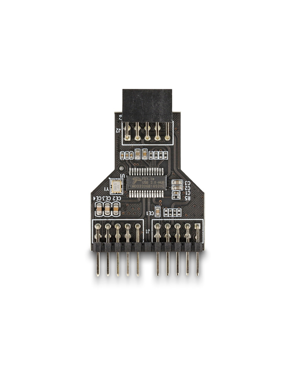 DeLOCK Tête femelle USB 2.0 Hub 9 broches vers tête mâle 2 x 9 broches