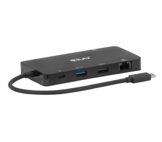 CLUB3D CSV-2552 hub & concentrateur USB Type-C 5000 Mbit/s Noir