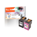 Peach PI300-948 cartouche d'encre 2 pièce(s) Compatible Noir, Magenta, Jaune, Cyan