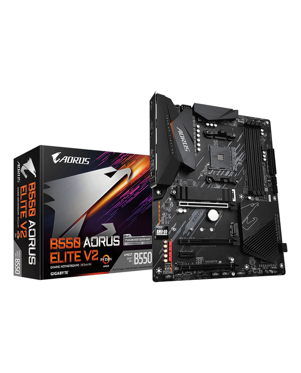 GIGABYTE B550 AORUS ELITE V2 Carte mère - Processeurs AMD Ryzen 5000, VRM 12+2 phases, jusqu'à 4733 MHz DDR4, 1xPCIe 4.0 + 1xPCI