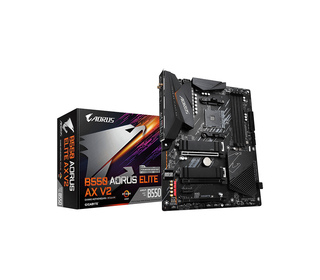 GIGABYTE B550 AORUS ELITE AX V2 Carte mère - Processeurs AMD Ryzen 5000, VRM 12+2 phases, jusqu'à 4733 MHz DDR4, 1xPCIe 4.0 + 1x