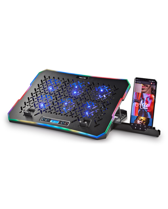 NGS HERO STAND système de refroidissement pour ordinateurs portables 39,6 cm (15.6") 2400 tr/min Noir