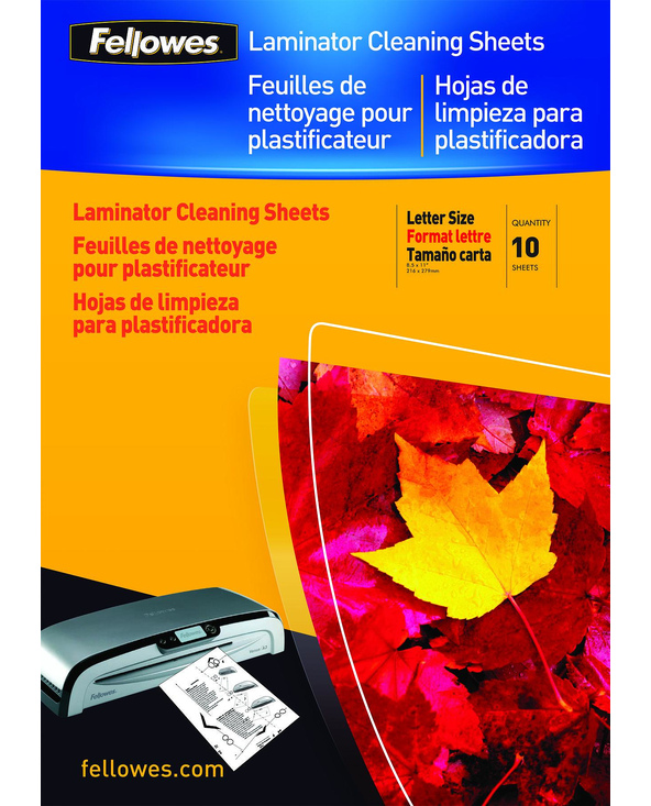 Fellowes Feuilles de nettoyage A4 - Paquet de 10 Fellowes Feuilles de nettoyage A4 - Paquet de 10