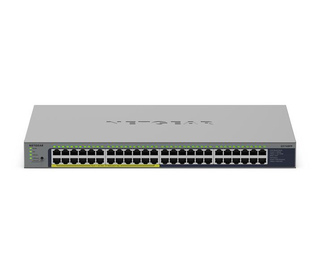 NETGEAR GS748PP Non-géré Gigabit Ethernet (10/100/1000) Connexion Ethernet, supportant l'alimentation via ce port (PoE) Gris