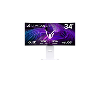 LG 34GX90SA-W 34" OLED Wide Quad HD 1 ms Blanc