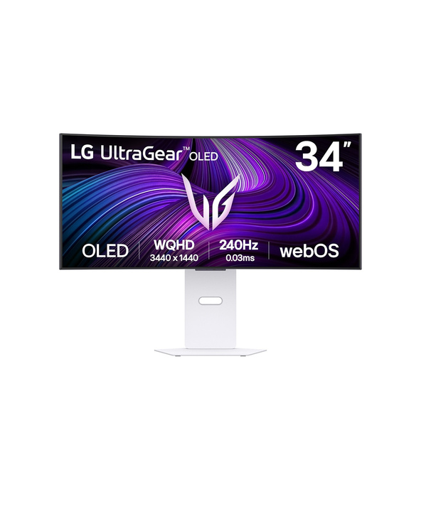 LG 34GX90SA-W 34" OLED Wide Quad HD 1 ms Blanc