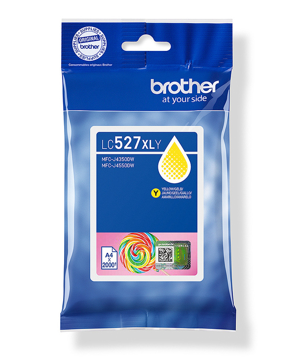 Brother Cartouche d'encre haute capacité LC527XLY d'origine - Jaune