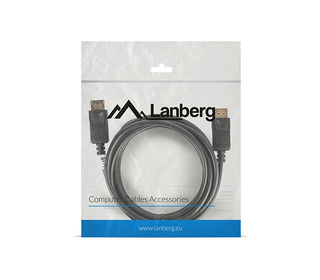 Lanberg CA-DPDP-10CC-0030-BK câble DisplayPort 3 m Noir