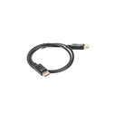Lanberg CA-DPDP-10CC-0010-BK câble DisplayPort 1 m Noir