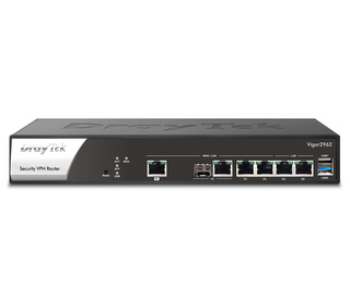 DrayTek Vigor 2962 Routeur connecté 2.5 Gigabit Ethernet Noir, Blanc