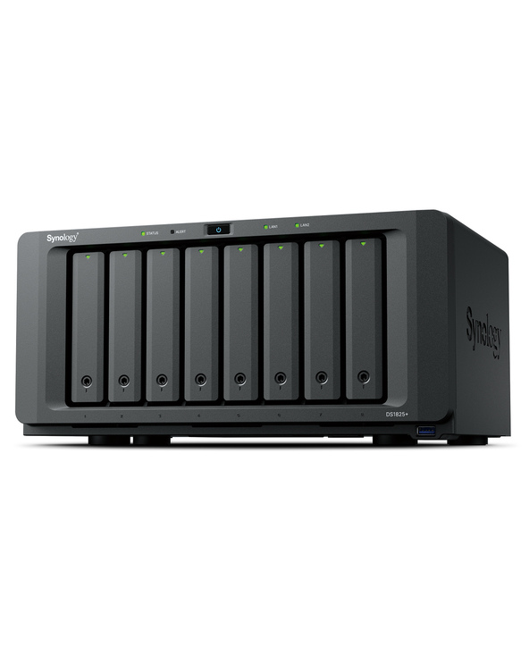 Synology DiskStation DS1825+ serveur de stockage NAS Ryzen Embedded V1500B 8 Go DDR4 0 To Noir
