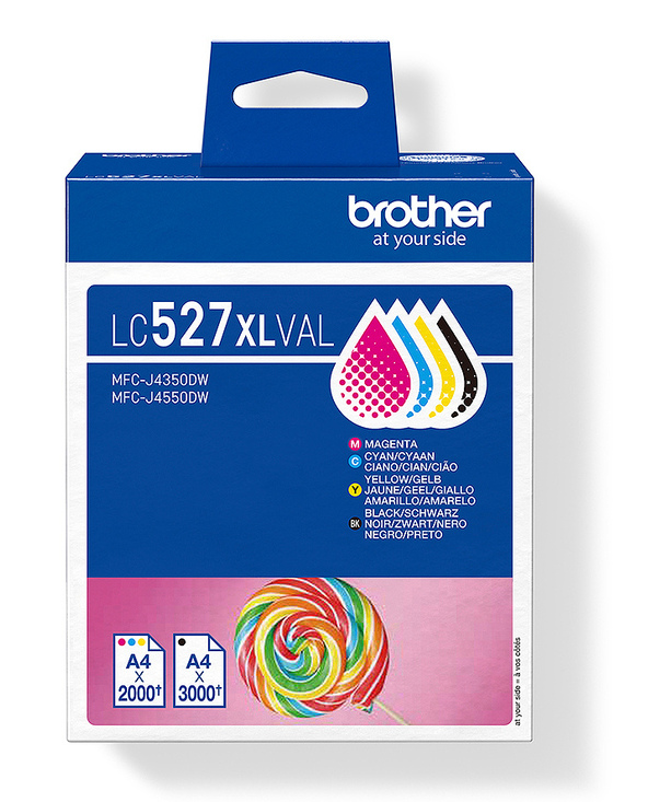 Brother LC527XLVAL Cartouche d'encre d'origine, pack économique
