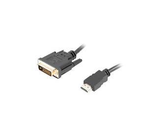 Lanberg CA-HDDV-20CU-0018-BK câble vidéo et adaptateur 1,8 m HDMI Type A (Standard) DVI-D Noir