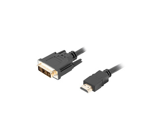 Lanberg CA-HDDV-10CC-0018-BK câble vidéo et adaptateur 1,8 m HDMI Type A (Standard) DVI-D Noir