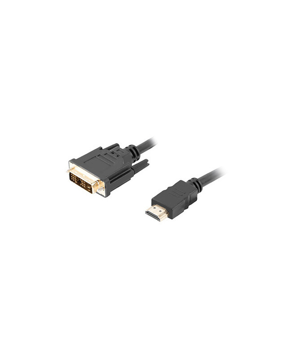 Lanberg CA-HDDV-10CC-0018-BK câble vidéo et adaptateur 1,8 m HDMI Type A (Standard) DVI-D Noir