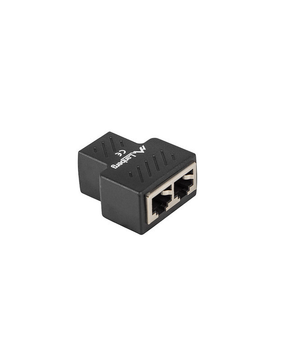 Lanberg ADS-RJ45-2RJ45-OS séparateur ou commutateur de câbles Diviseur de câbles Noir