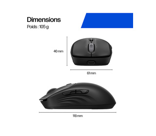 HP 705 Rechargeable Wireless Mouse EMEA souris