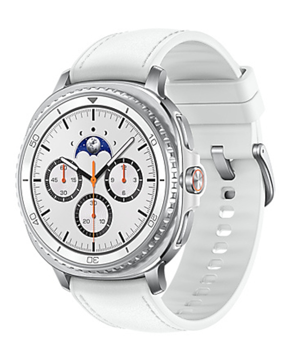 Samsung Galaxy Watch 8 Classic 3,3 cm (1.3") AMOLED 46 mm Numérique 438 x 438 pixels Écran tactile 4G Argent Wifi GPS (satellite