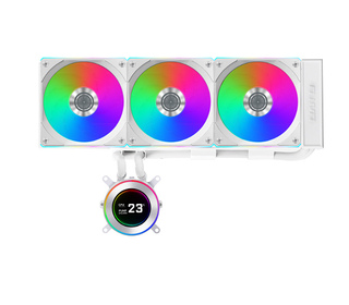 Lian Li GA II Hydroshift II LCD-C 360CL Processeur Refroidisseur de liquide tout-en-un 12 cm Blanc 1 pièce(s)