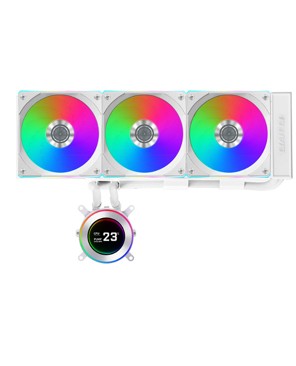 Lian Li GA II Hydroshift II LCD-C 360CL Processeur Refroidisseur de liquide tout-en-un 12 cm Blanc 1 pièce(s)