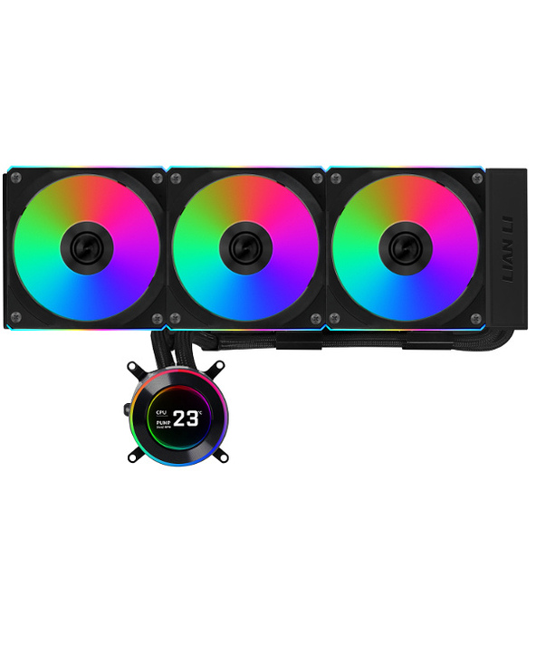 Lian Li GA II Hydroshift II LCD-C 360CL Processeur Refroidisseur de liquide tout-en-un 12 cm Noir 1 pièce(s)