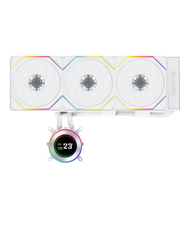 Lian Li GA II Hydroshift II LCD-C 360TL Boitier PC Refroidisseur de liquide tout-en-un 12 cm Blanc 1 pièce(s)