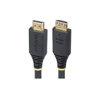 StarTech.com Câble HDMI Haut Débit de 4,5m avec Connecteur à Pince, 4K 60Hz/1440p 144Hz, HDR10/HDCP 2.2/ARC, 18Gbps, UHD HDMI 2.