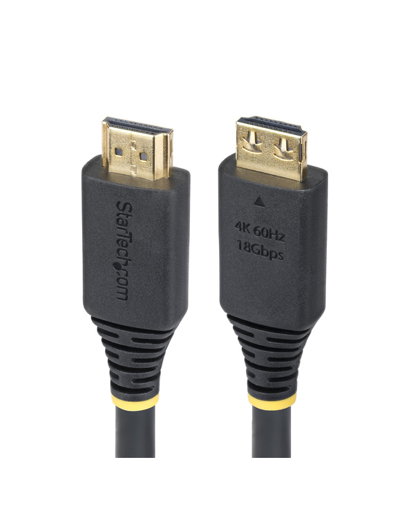 StarTech.com Câble HDMI Haut Débit de 4,5m avec Connecteur à Pince, 4K 60Hz/1440p 144Hz, HDR10/HDCP 2.2/ARC, 18Gbps, UHD HDMI 2.