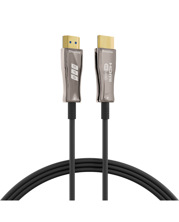 EFB Elektronik HDMI-20-00009 câble HDMI 30 m HDMI Type A (Standard) Noir, Acier inoxydable