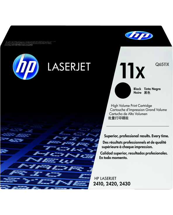 HP 11X High Yield Black Original LaserJet Toner Cartridge Cartouche de toner 1 pièce(s) Noir