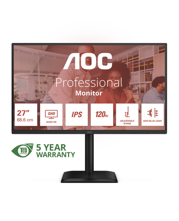 AOC E4 Q27E4U 27" LED Quad HD 4 ms Noir