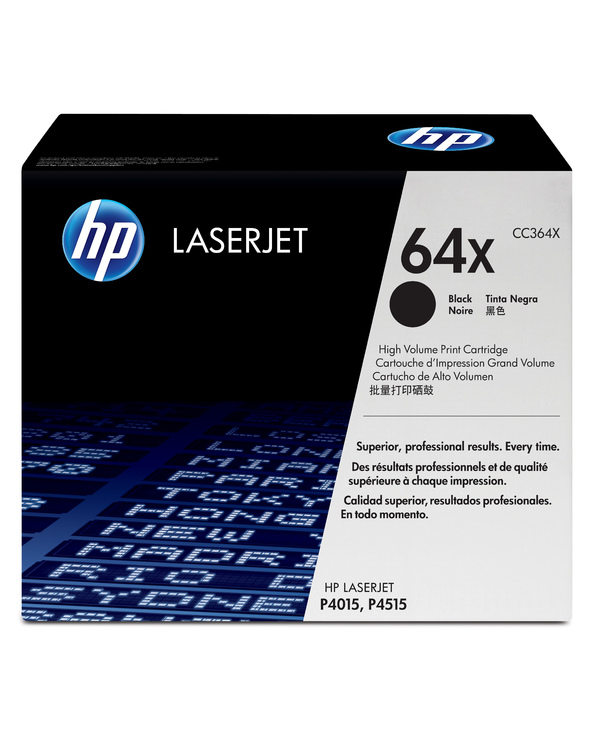 HP 64X High Yield Black Original LaserJet Toner Cartridge Cartouche de toner 1 pièce(s) Noir